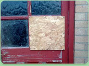 boarded up Camberley